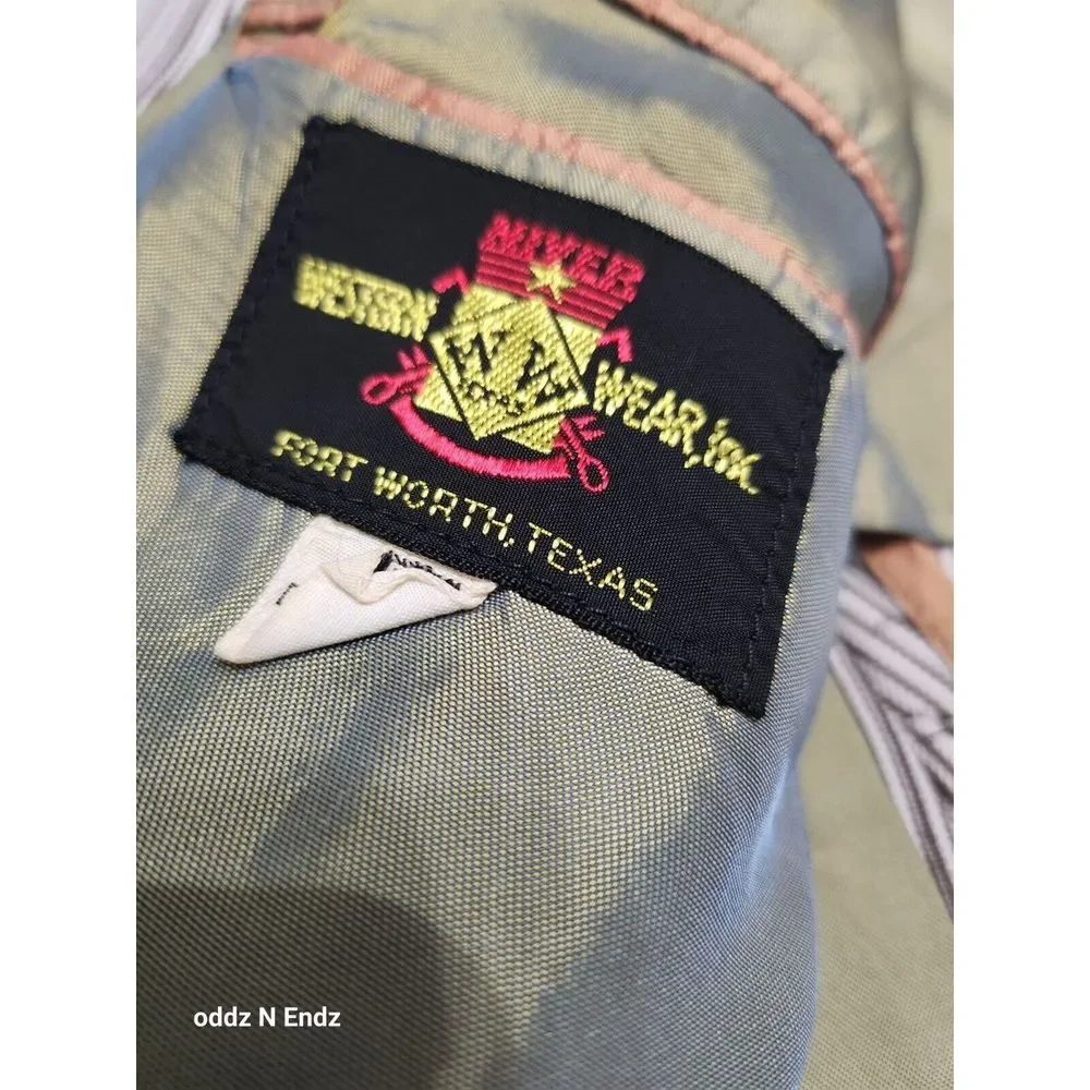 Niver Western Wear Mens Striped Blazer Jacket 38‎